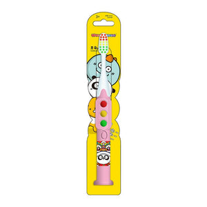 Children's toothbrush three-color signal light luminous toothbrush single pack 4-10 years old soft creative toothbrush